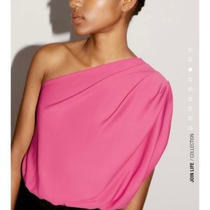 ZARA Draped Asymmetric Top